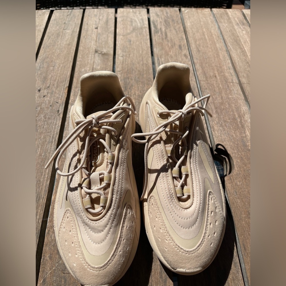 adidas Womens Ozelia Lace Up Sneakers Shoes Casual - Beige - Picture 6 of 10